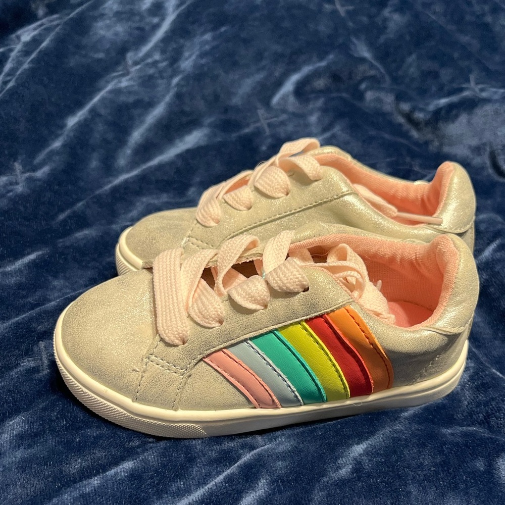 Unique and Beautiful Rainbow Cat & Jack Sneakers